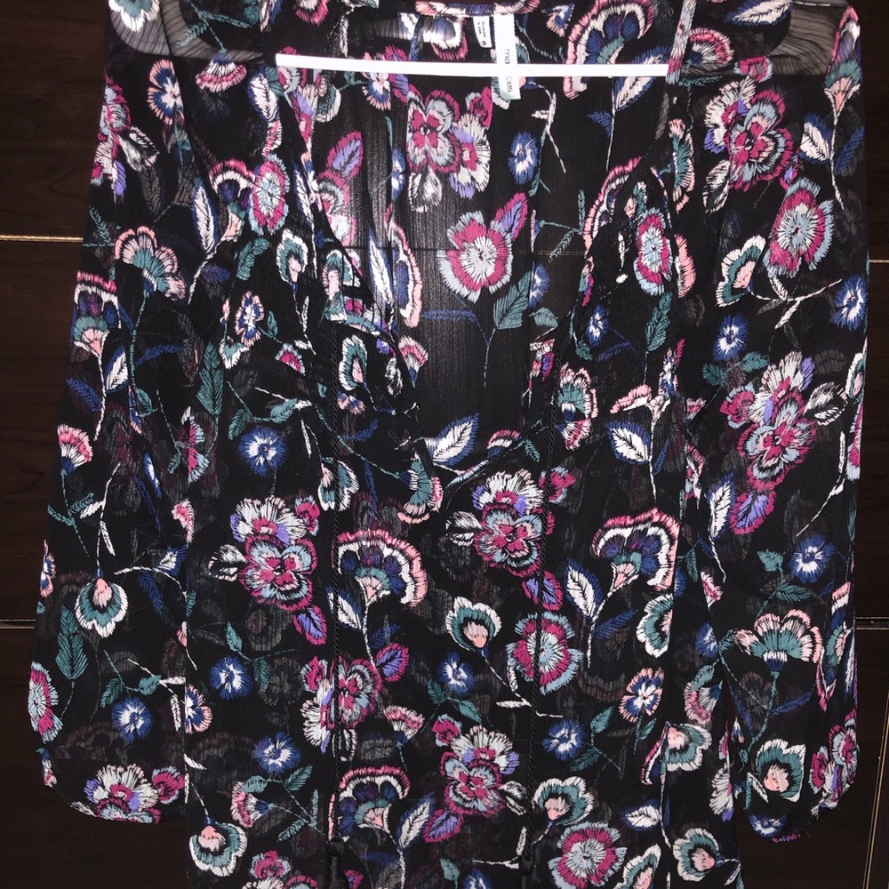 Maurice’s floral sheer blouse